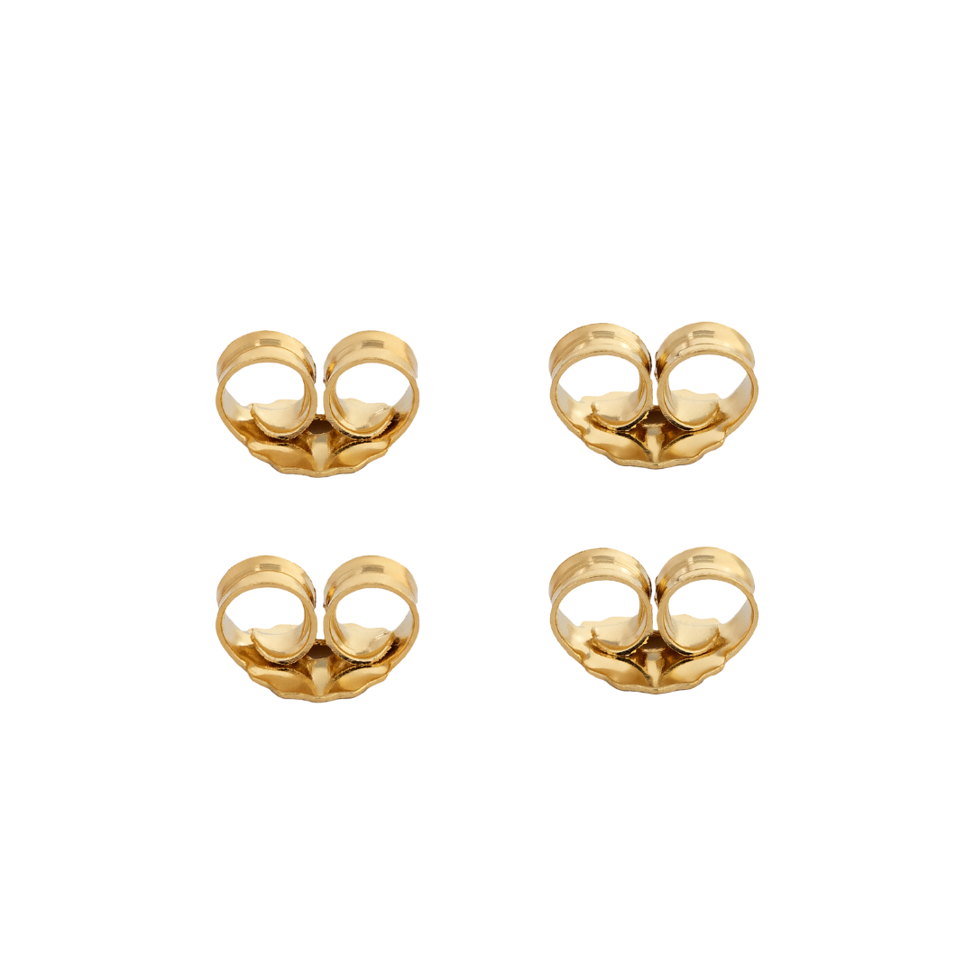 Earring Back Set in 18k Gold Vermeil - Birsenaite Jewellery