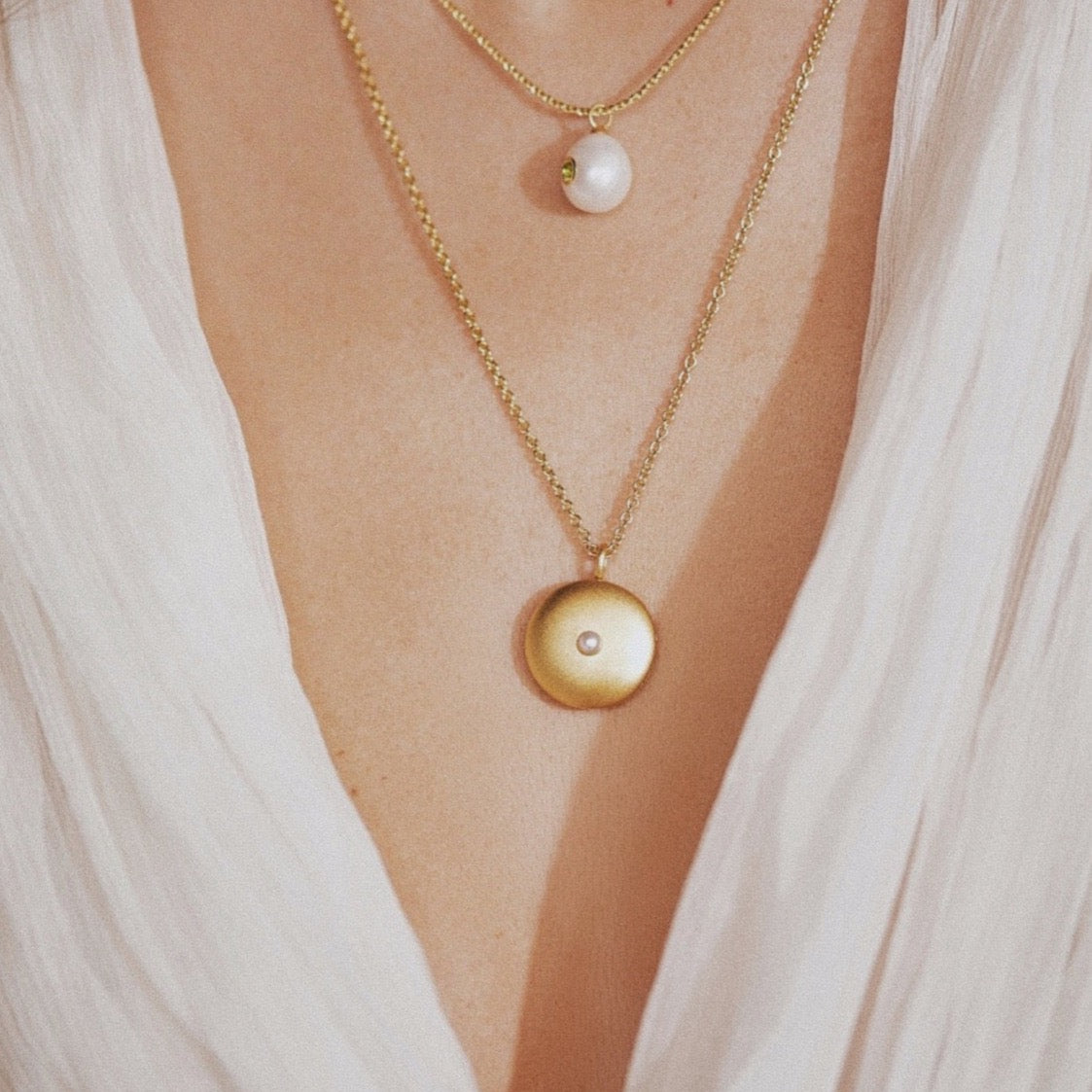 Pearl Locket Pendant 