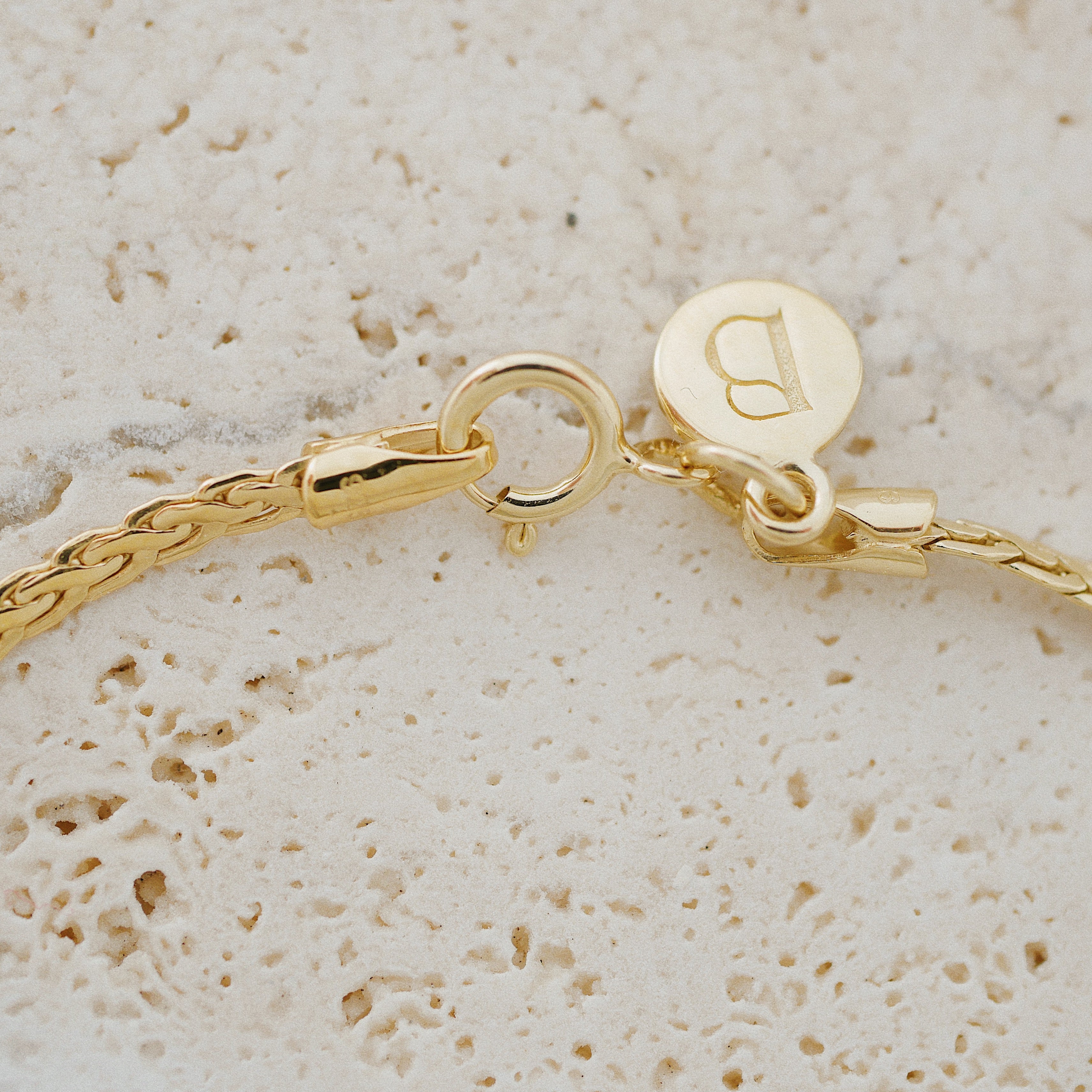 Fiona Chain 18k gold vermeil bracelet clasp  , Birsenaite Jewellery Apyrankė Grandinėlė