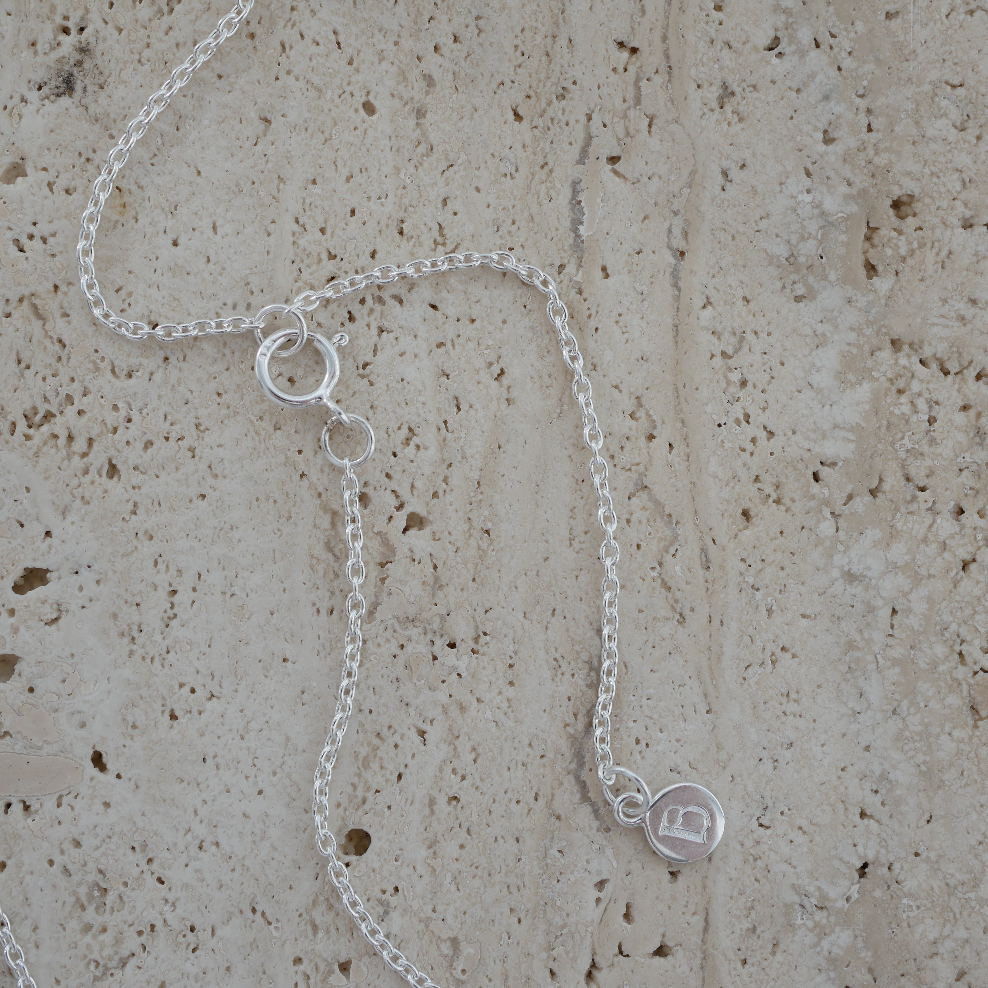 Birsenaite topaz silver pendant chain necklace closure clasp