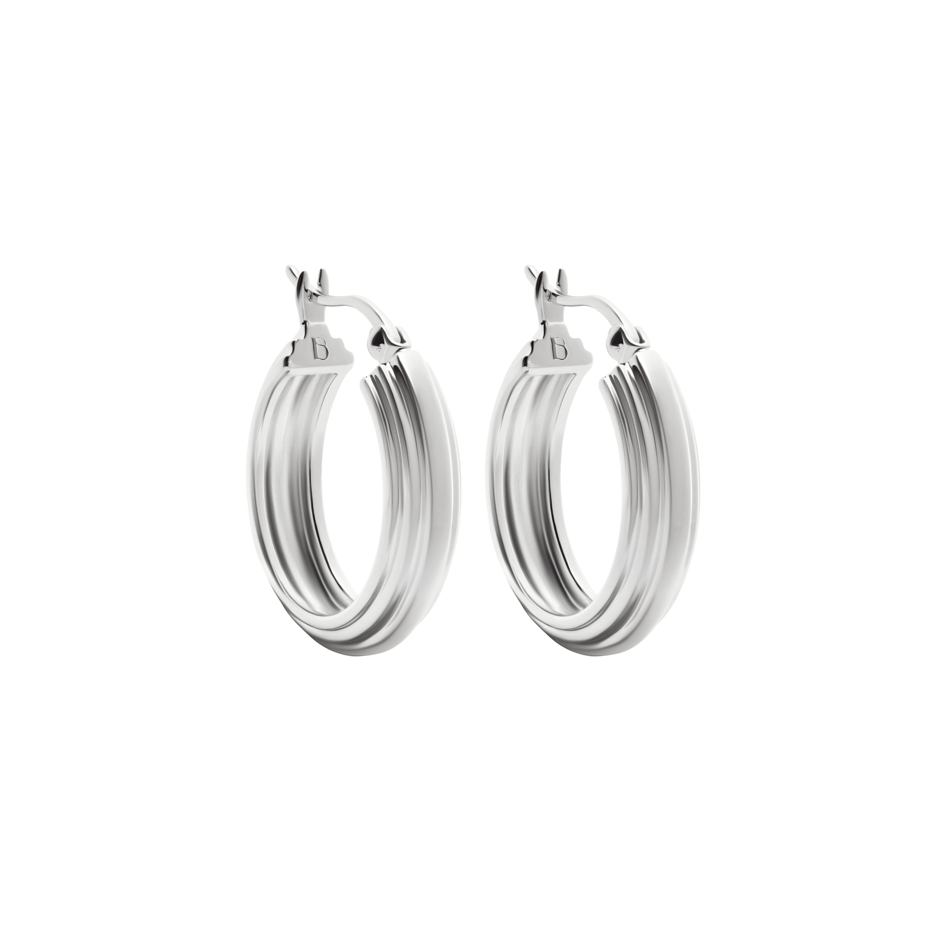 Nostalgia Silver Hoop Earrings