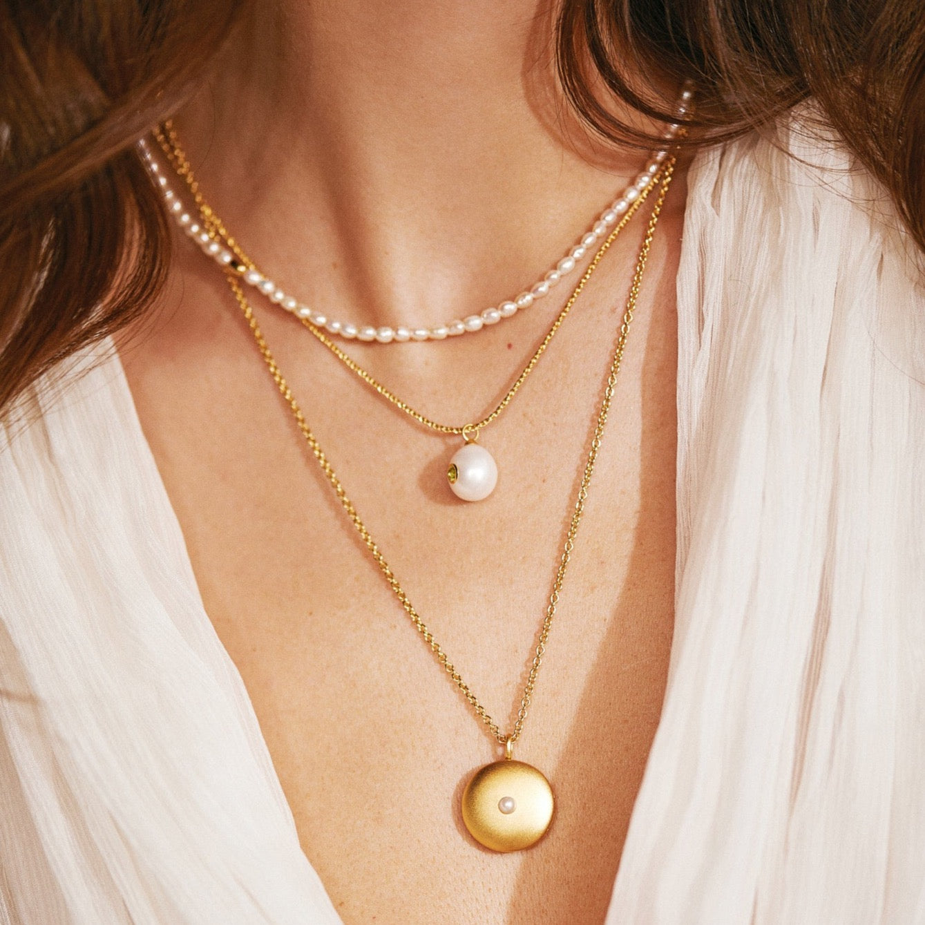 18k Gold Vermeil - Pomona Peridot Pearl Pendant - Birsenaite.com –  Birsenaite Jewellery